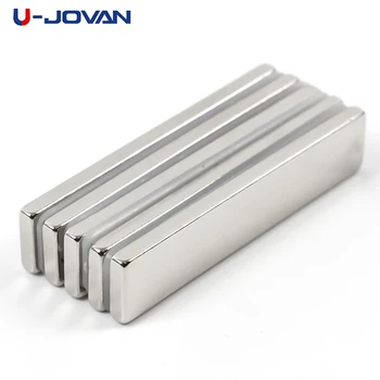  U-JOVAN 5шт 50 x 10 x 3 mm Сверхпрочный блок на мощни магнити неодимовых 50*10*3 Редкоземельный магнит N35
