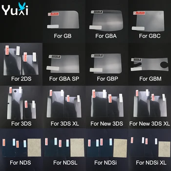  YuXi За NDS NDSL NDSi XL за 2DS Новият 3DS XL ЩЕ Защитно Фолио За LCD екрана Отгоре-Отдолу Прозрачен Защитен Кожен Калъф за GB, GBC, GBA
