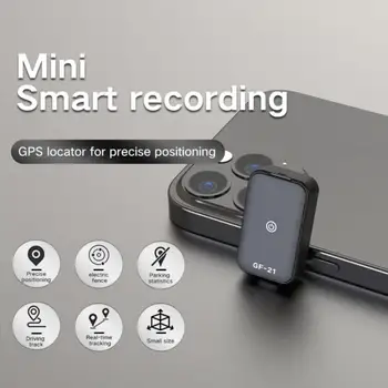  Основен Автомобилен Тракер GF21 Mini GPS В Реално Време, Устройство за Защита От Загуба на Гласово Управление, Локатор Запис, Микрофон с Висока разделителна способност, WIFI + LBS + GPS