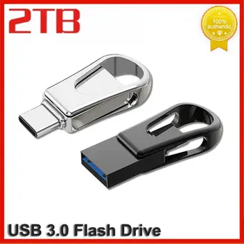  2 TB USB Флаш Памет Метална Дръжка 128 GB USB Диск е 1 TB 512 GB 256 GB Водоустойчив USB-Памет и Високоскоростна Карта За PC