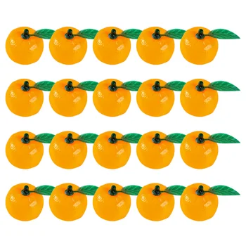  20 Броя Подпори за снимки от изкуствена портокал Модел плодове Разкрасяване на изкуствен къща ярки портокали