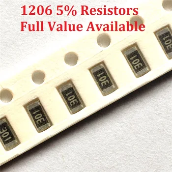  300шт SMD чип-резистор 1206 1.5 R/1.6 R/1.8 R/2R/2.2 R Съпротива 5% 1.5/1.6/1.8/2/2.2/ Омные резистори 1R5 1R6 1R8 2R2 Безплатна доставка