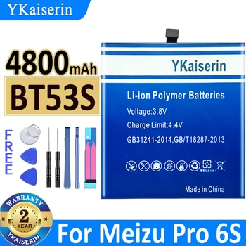  4800 mah YKaiserin батерия BT53 BT53S за Meizu Pro 6S 6 Pro6S M570Q-S Pro6 Bateria
