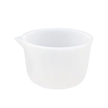  517F Силиконови Мерителни чашки за смесване на смола Преносими 600 мл Чашки за смесване с точен мащаб Инструмент за разпределение на боя от епоксидна смола