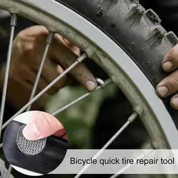  8шт кръпки заедно за велосипедни гуми, малки ясни, лесни за използване, добре скрепляющие велосипедную гума, слой супер лепило, кутия за пробиви велосипеда за ремонт