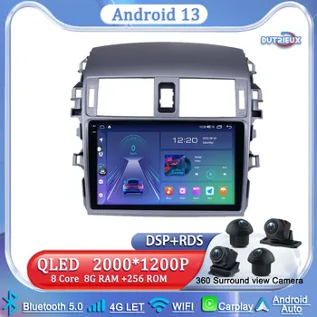  Android 13 За Toyota Corolla 10 E140 E150 2006-2013 Екран Мултимедиен Монитор Стерео Радио Плейър GPS Автомобилна Навигация