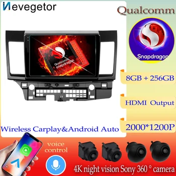  Android13 Qualcomm Snapdragon За Mitsubishi Lancer 2008-2016 Авто Радио Мултимедиен Плейър 2 Din 5G NET WiFi BT Carplay BT