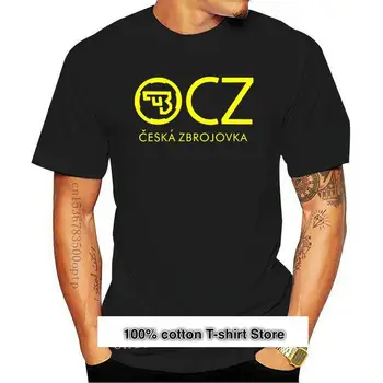  Camiseta de manga corta ал hombre, Camisa de algodón против estampado de armas de fuego, CZ, cevka Zbrojovka, checas, 75, 2021
