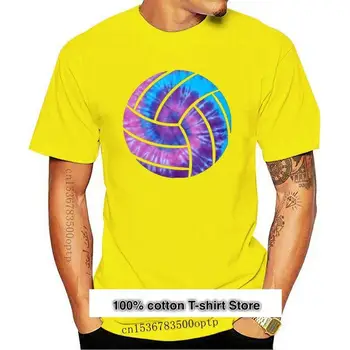  Camiseta de voleibol Tie-Dye, color azul y morado, regalos para amantes, talla S-3Xl, camiseta de grande talla