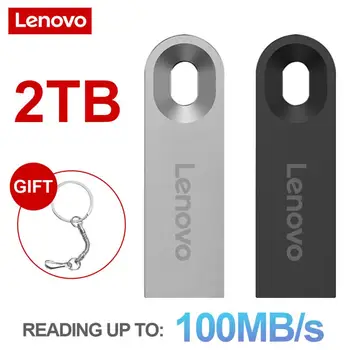 Lenovo 3.0 2TB Usb Pen Drive Метален Високоскоростна Флаш-Диск 128 GB Memory Stick Преносим Водоустойчив U-Диск За Лаптоп Pendrive