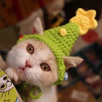  [MPK Store] Конусовидна шапки за котки, Котешка Шапка, Котешки Блузи, Костюми за домашни любимци