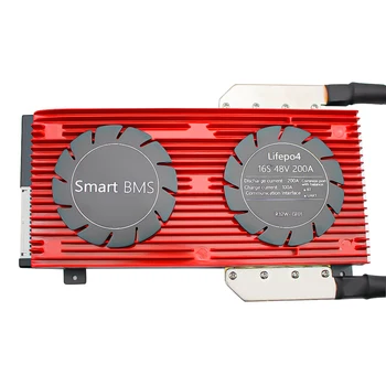  Smart 16S 48V 200A BMS текущата литиево-йонна батерия LiFePO4 BMS с баланс за акумулаторни батерии LIFEPO4