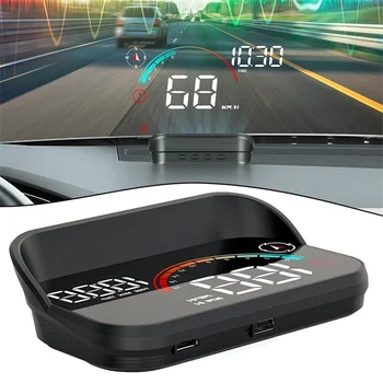 Авто централен дисплей M22 Скорост, об/мин км /ч, HUD GPS за измерване на Скоростта, прожекционен екран на таблото, с аларма за превишаване на скоростта на одометре За всички автомобили
