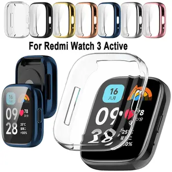  Броня, калъф от TPU, нова каишка за часовник, защитно фолио за екран на смарт софт защитна обвивка за Redmi Watch 3 Active