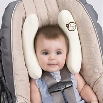  Детска възглавница за столче за кола, регулируеми по размер по отношение на растежа на детето, защита на главата деца, най-ефективна подкрепа за главата за новородени