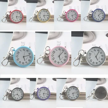  Джобни часовници Mini Сладко медицинска сестра Лекар, кръгли многоцветни часовници за медицински сестри, джобни часовници за учениците и мъжете на изпитите
