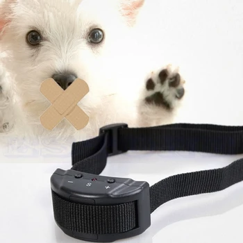  Електрически нашийник от лай на батерии със 7 регулируеми чувствителност и интензивност на лай малко кученце Хуманен