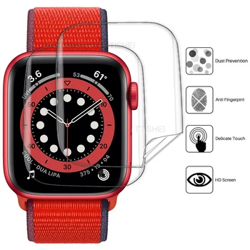  за apple watch 6 SE защитно фолио за екрана 44 мм 40 мм Гъвкава филм от TPU с максимално покритие за iwatch Series 5 4 Anti-Bubble HD Прозрачен филм