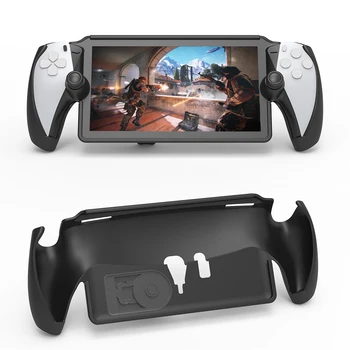  Калъф от TPU за игрален автомат Sony PlayStation Portal, защитно покритие, охлаждащ прозрачен калъф от падане с поставка за PS5 Portal