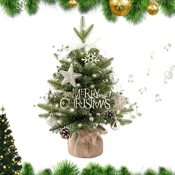  Коледно Дърво Въртяща се Музикална Ковчег LED Light Ухилен Играчки За Коледната Елха Творчески Подарък За Деца Момичета И Момчета