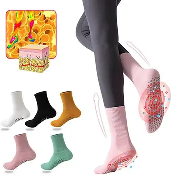  Лечебни чорапи Fire Moxibustion Физиотерапевтични чорапи Massage Comfortable Сокс, Ускоряват метаболизма, Облекчава подуване на краката Мъже/Жени