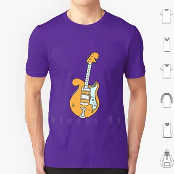  Малка китара тениска памук за мъже печат DIY китара малка кънтри-рок музикален инструмент кабели Песен на китара музикални