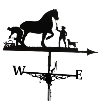 Метален ветропоказател за земеделския производител и коне, ветропоказател-указател за посока на вятъра