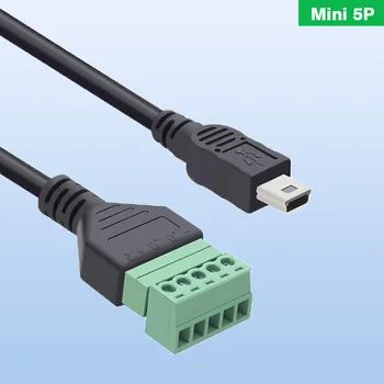  МИНИ-5 ПЕНСА Беспаянный включете САМ Mini USB с винтова клеммной nuts за по-възрастните играчи, Т-образен конектор за зареждане на данни, Модификация повреда на щепсела