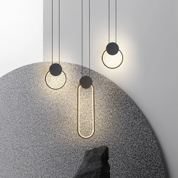  Модерен led окачен лампа минималистичен творчески Дълга поредица от Висящи осветителни тела за хол нощни лампи за четене 85-260 В Стената Лампа