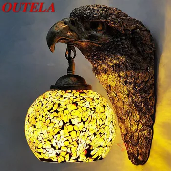  Модерен стенен лампа OUTELA Орел, персонални и творчески лампа за декориране на всекидневна, спалня, антре, бар