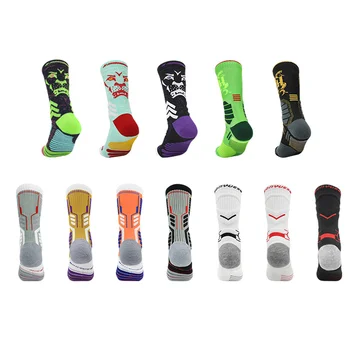  Мъжки професионални баскетболни чорапи на дебелото канапе, Без мехури Баскетболни чорапи Elite Crew на Европейския размер 40 45