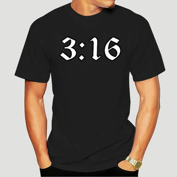  Нова тениска с графично изображение на Йоан 3: 16, един християнин тениска, мъжки летни тениски, мъжки брандираната тениска, големи размери 4XL 5XL 5753X