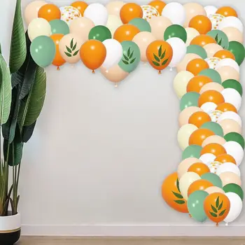  Оранжеви Декорации за душата на детето, украса за парти по случай рожден Ден, Латекс Жълти Малки Cuties, Конфети, балони за момичета