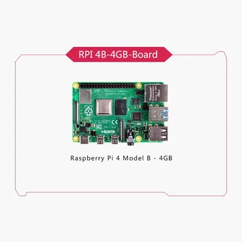  Оригинален Raspberry Pi 4 Модел B 4B Оперативна памет 4 GB Ядрото на 1,5 Ghz 4K Micro HDMI-съвместим Pi4B 3 по-бързо, отколкото Pi 3Б + Оригинален Raspberry