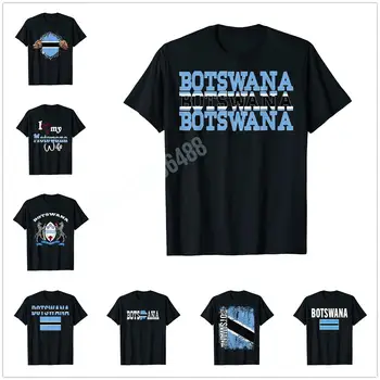  По-дизайн, сувенири с флага Ботсвана Мотсвана, подарък тениски премиум-клас за мъже, дамски тениски, блузи в стил хип-хоп, памучни тениски