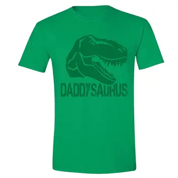  Подарък за Деня на бащата тениска Татко Тениска Крал Даддизавр Мъж Динозавър рекс Минути