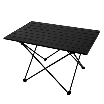  Преносим сгъваема алуминиева маса за пикник, къмпинг, барбекю, лесен алуминиева маса за отдих, малък и среден на открито, 1бр