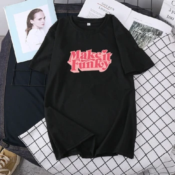  Проста женска тениска с принтом, дрехи Y2k, дамски блуза, дамски летни блузи с къси ръкави, черно-бяла тениска, градинска облекло.