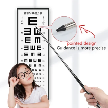  Пръчка-указател за представяне в клас, прибиращ се за водещ, ръчно телескопична инструмент за обучение, пръчка за проверка на зрението