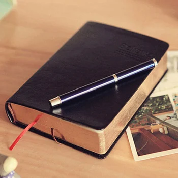 Ретро бележник от дебела хартия, кожа Библейски дневник, списания, планиране на дневен ред, хартия за писма, канцеларски материали, ученически принадлежности за офиса