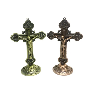  Сплав за украса на кръст Христос Католически за фигурки, стоящи на кръста/подвешенной на стената