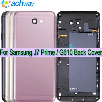  Тестван за Samsung Galaxy J7 Prime Задния капак на отделението за батерията G610 2016, подмяна на задния капак на Samsung J7 Prime Капак на отделението за батерията