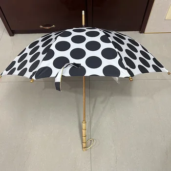  Художествен Винтажный Чадър, Дизайнерски чадър, Естетичен Преносим UV-чадър с дълга дръжка, Сгъваем Лесен Paraguas, Стоки за дома