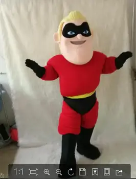  червен костюм талисман на силен човек, направен по поръчка на карнавалните костюми, комплекти за аниме-cosplay, маскотт, костюмиран, кралят костюм 42005