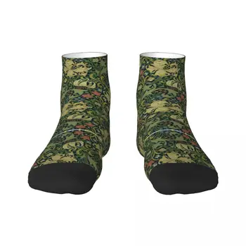  Чорапи-Рокли William Morris Company Мъжки Дамски Топли Модни Чорапи С Флорални Текстил Модел За Екипажа